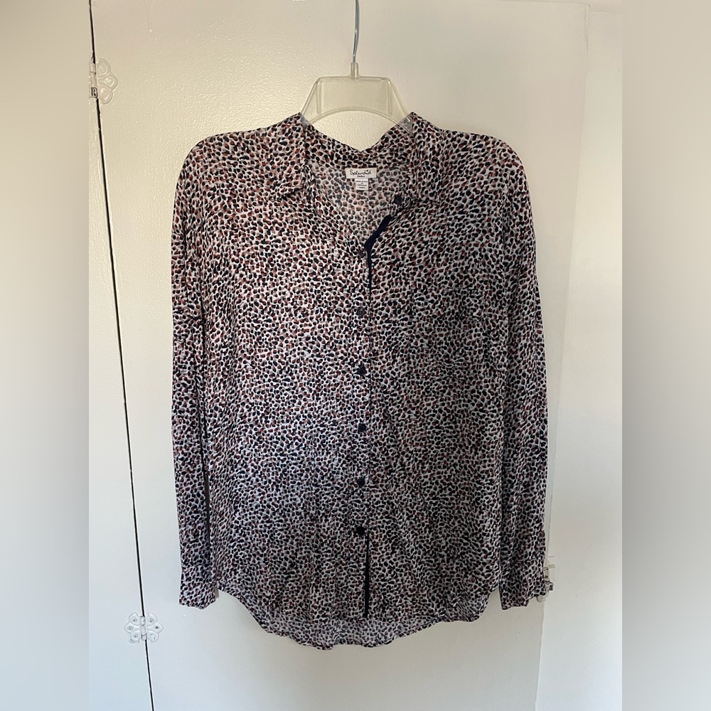 Splendid leopard blouse